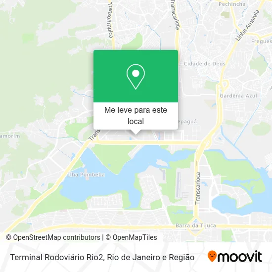 Terminal Rodoviário Rio2 mapa