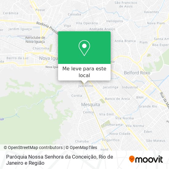 Paróquia Nossa Senhora da Conceição mapa