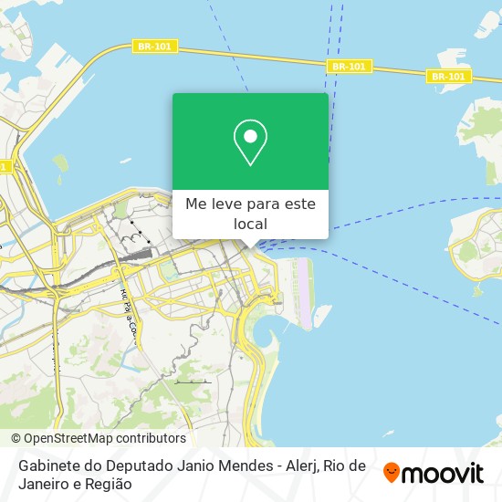 Gabinete do Deputado Janio Mendes - Alerj mapa