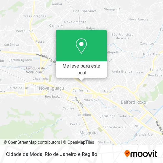 Cidade da Moda mapa
