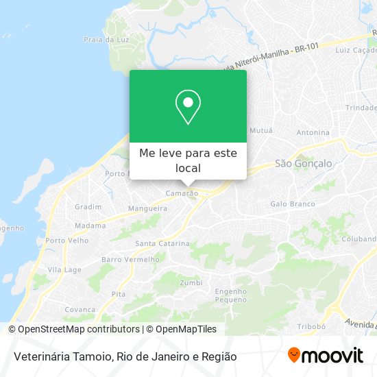 Veterinária Tamoio mapa