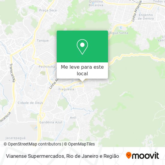 Vianense Supermercados mapa