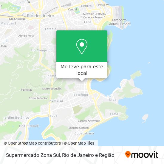 Supermercado Zona Sul mapa