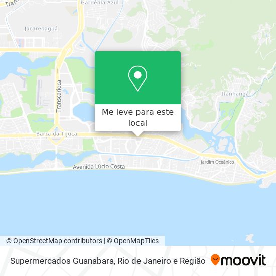 Supermercados Guanabara mapa