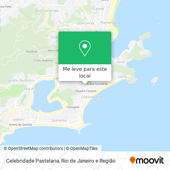 Celebridade Pastelaria mapa
