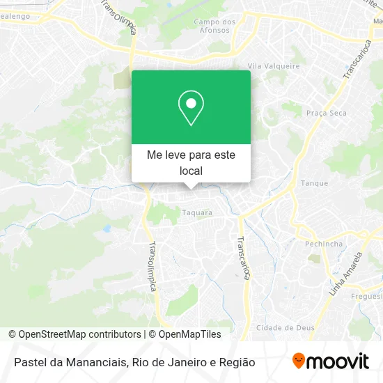 Pastel da Mananciais mapa