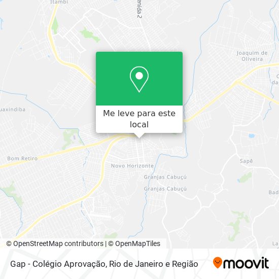 Gap - Colégio Aprovação mapa