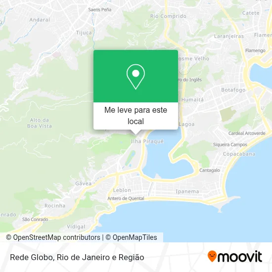 Rede Globo mapa