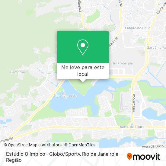 Estúdio  Olímpico - Globo / Sportv mapa