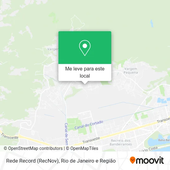 Rede Record (RecNov) mapa