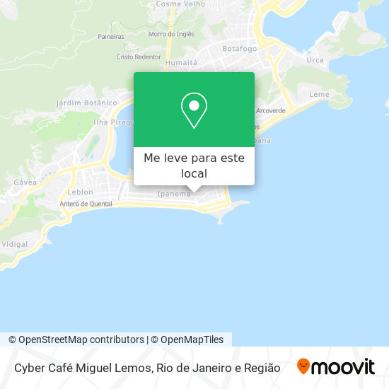 Cyber Café Miguel Lemos mapa