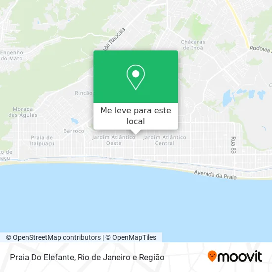 Praia Do Elefante mapa