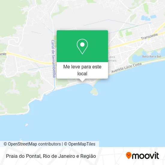 Praia do Pontal mapa