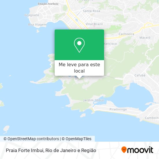 Praia Forte Imbui mapa