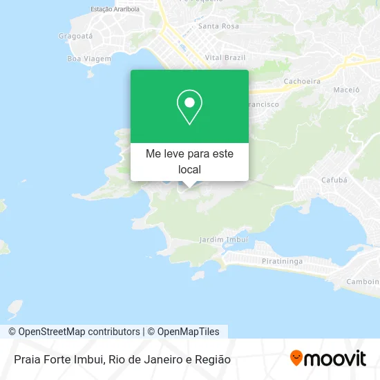 Praia Forte Imbui mapa