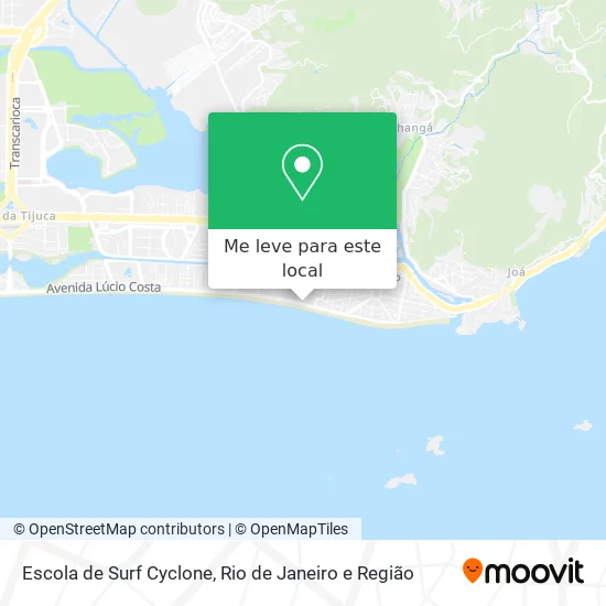 Escola de Surf Cyclone mapa