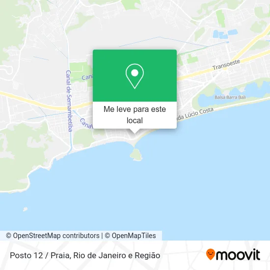 Posto 12 / Praia mapa