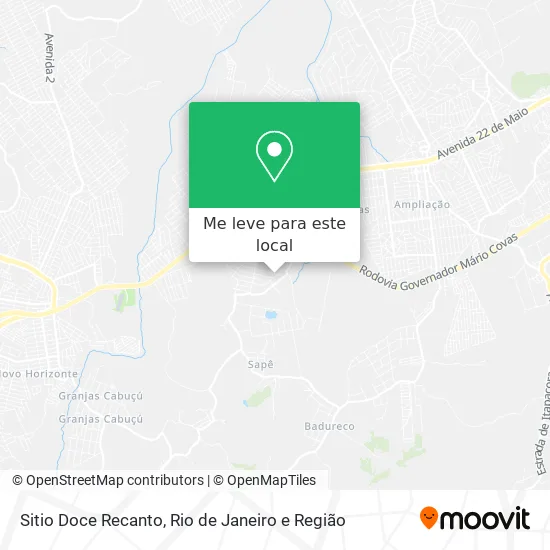 Sitio Doce Recanto mapa
