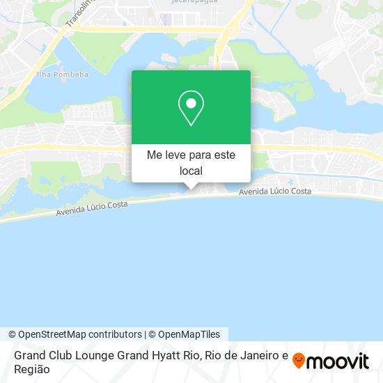 Grand Club Lounge Grand Hyatt Rio mapa