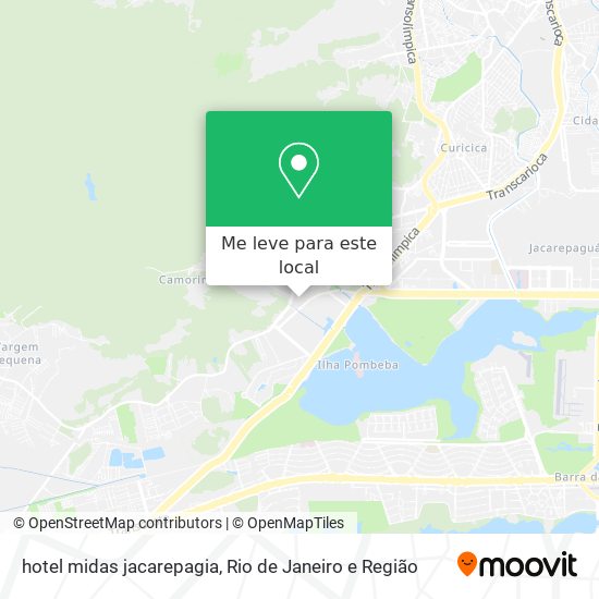 hotel midas jacarepagia mapa