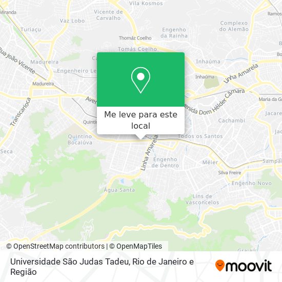 Universidade São Judas Tadeu mapa