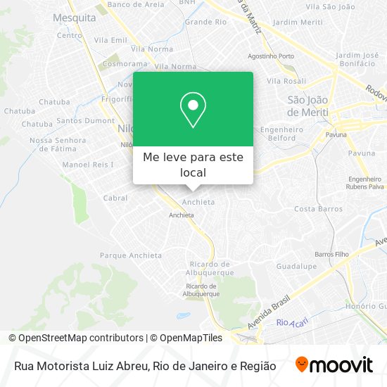 Rua Motorista Luiz Abreu mapa