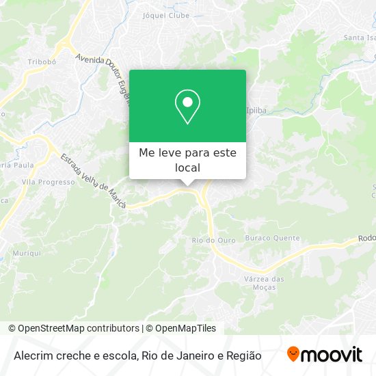 Alecrim creche e escola mapa