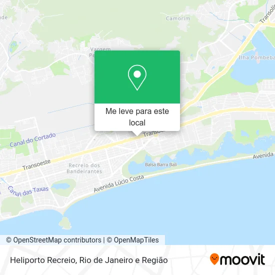 Heliporto Recreio mapa