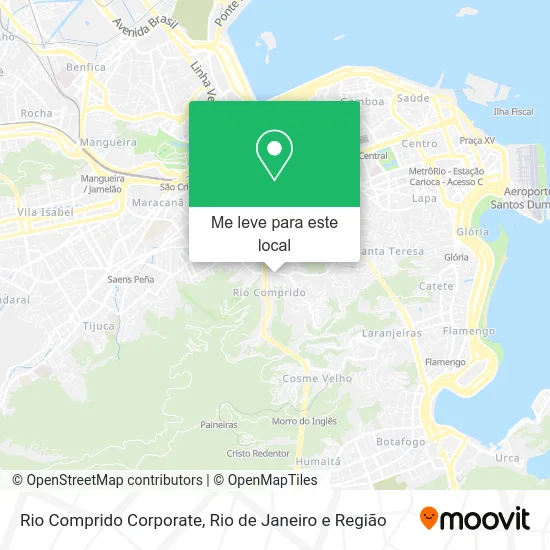 Rio Comprido Corporate mapa