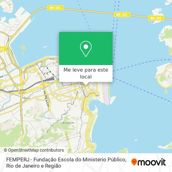 FEMPERJ - Fundação Escola do Ministério Público mapa