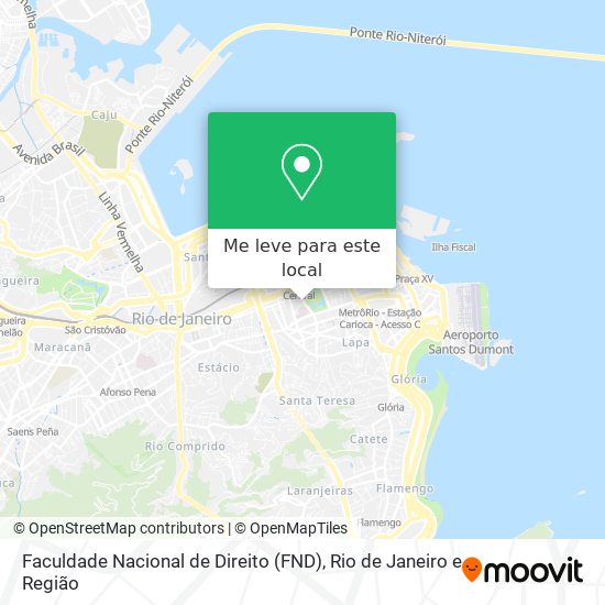 Faculdade Nacional de Direito (FND) mapa