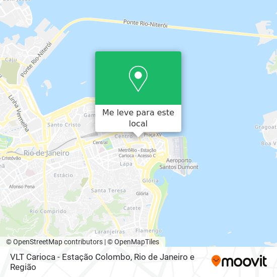 VLT Carioca - Estação Colombo mapa