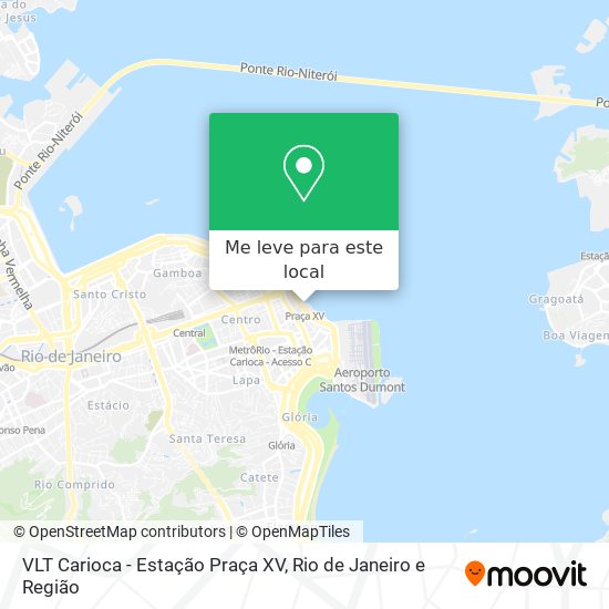 VLT Carioca - Estação Praça XV mapa
