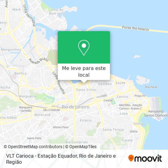 VLT Carioca - Estação Equador mapa