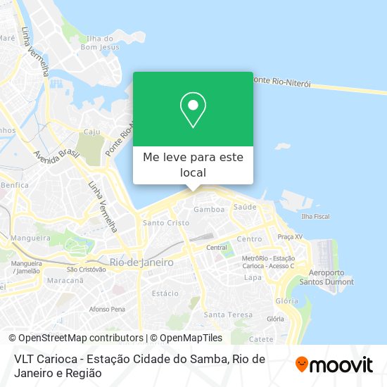 VLT Carioca - Estação Cidade do Samba mapa