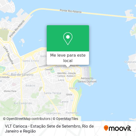 VLT Carioca - Estação Sete de Setembro mapa
