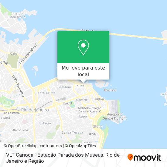 VLT Carioca - Estação Parada dos Museus mapa