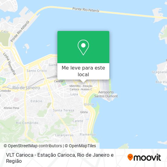 VLT Carioca - Estação Carioca mapa