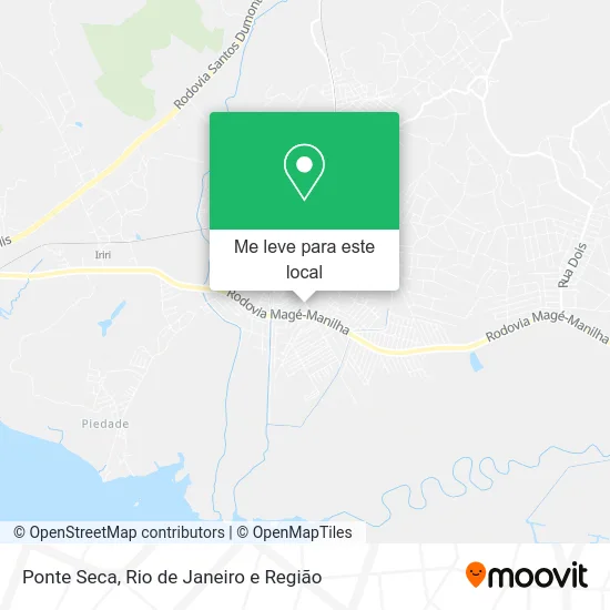 Ponte Seca mapa