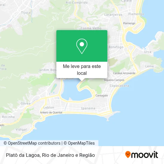 Platô da Lagoa mapa