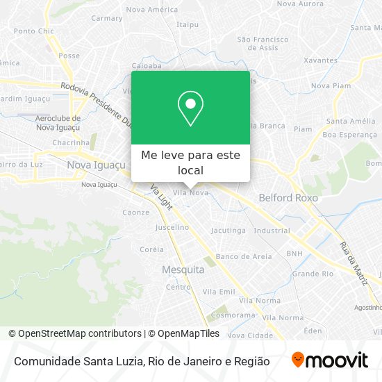 Comunidade Santa Luzia mapa