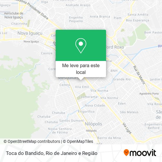 Toca do Bandido mapa