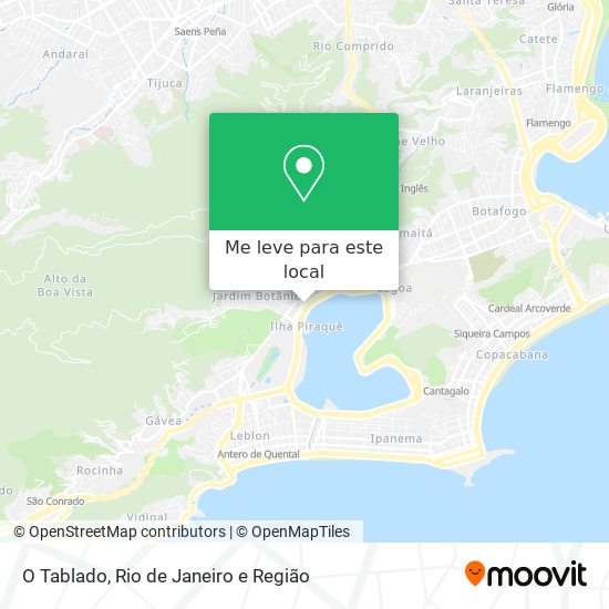 O Tablado mapa