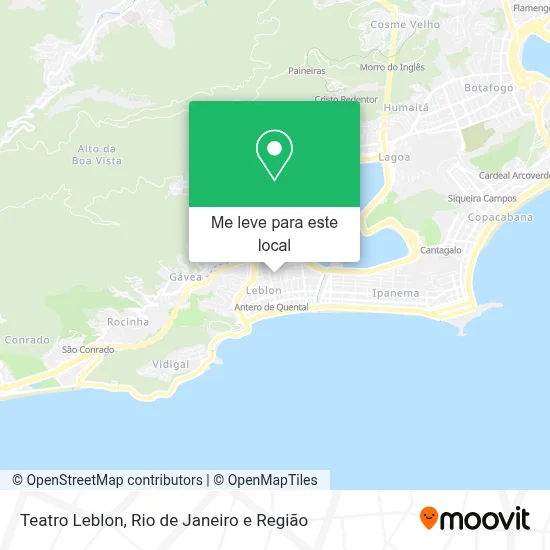 Teatro Leblon mapa