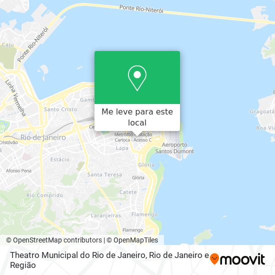 Theatro Municipal do Rio de Janeiro mapa