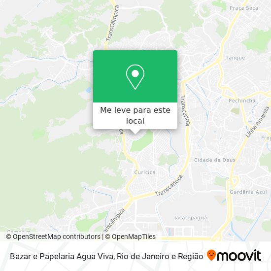 Bazar e Papelaria Agua Viva mapa