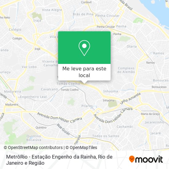 MetrôRio - Estação Engenho da Rainha mapa