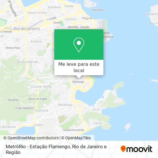 MetrôRio - Estação Flamengo mapa