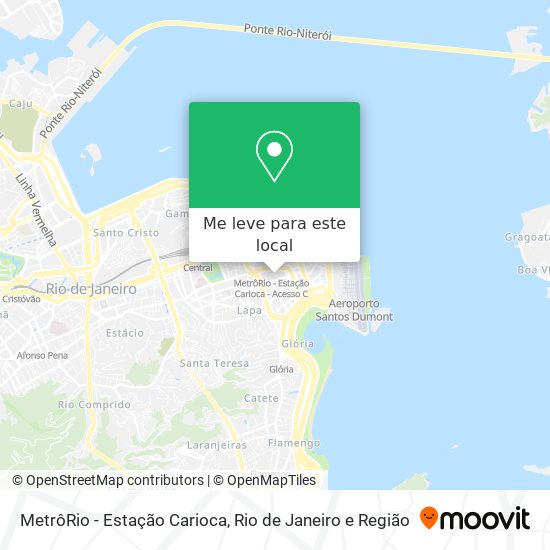 MetrôRio - Estação Carioca mapa