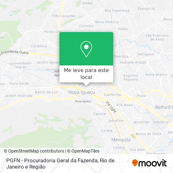 PGFN - Procuradoria Geral da Fazenda mapa